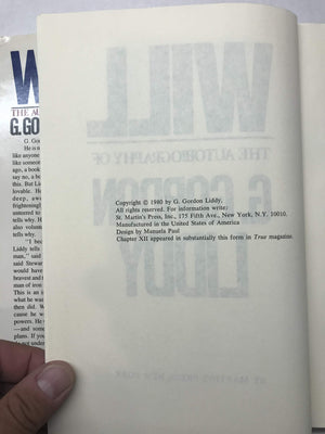 Will: The Autobiography Of G. Gordon Liddy,New
