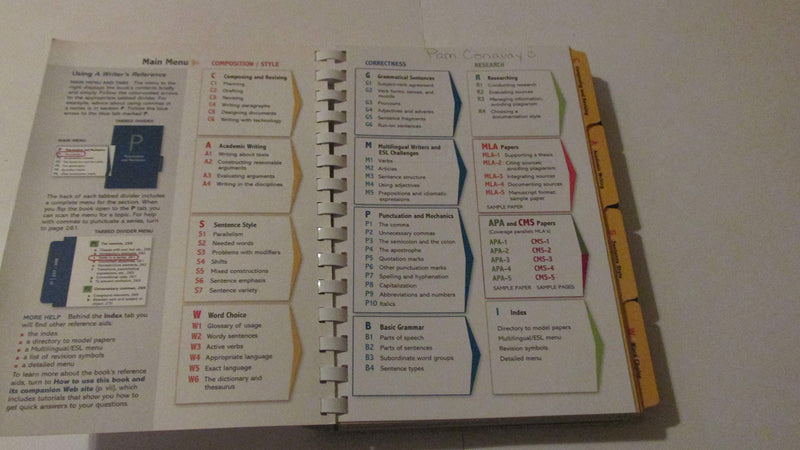 A Writer's Reference by Bedford/St. Martin's - Essential Guide for Writers, Students & Educators