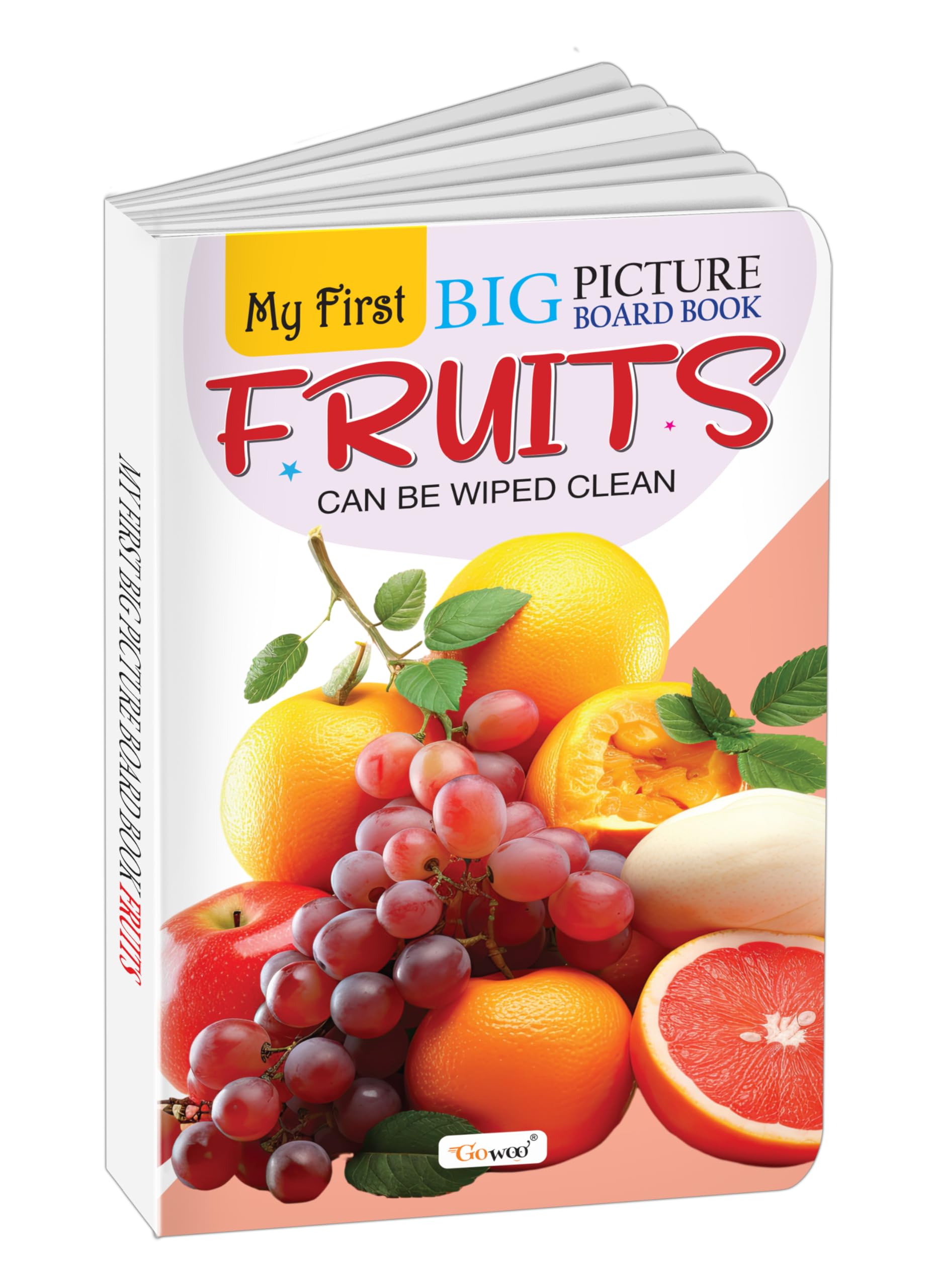 My First Big Picture Board Book Fruits : Fun Educational Books For Toddlers, Learning Book For Preschoolers, Picture Board Book For Kids, Montessori Learning Book For Toddlers