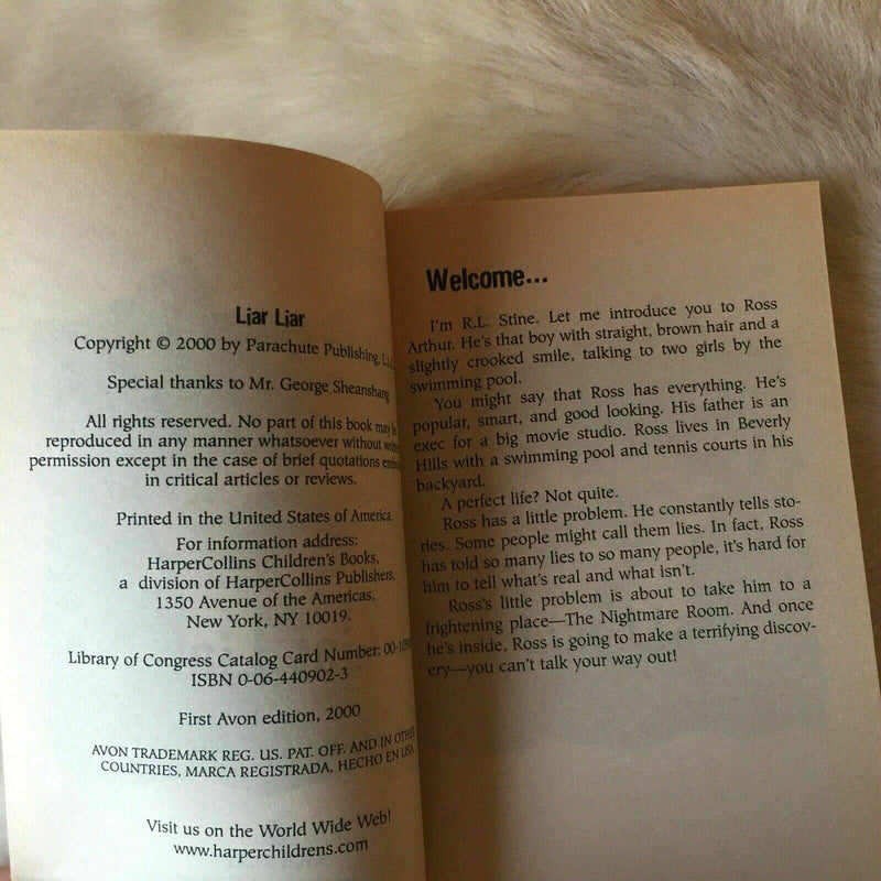 Liar Liar (The Nightmare Room, No. 4),Used