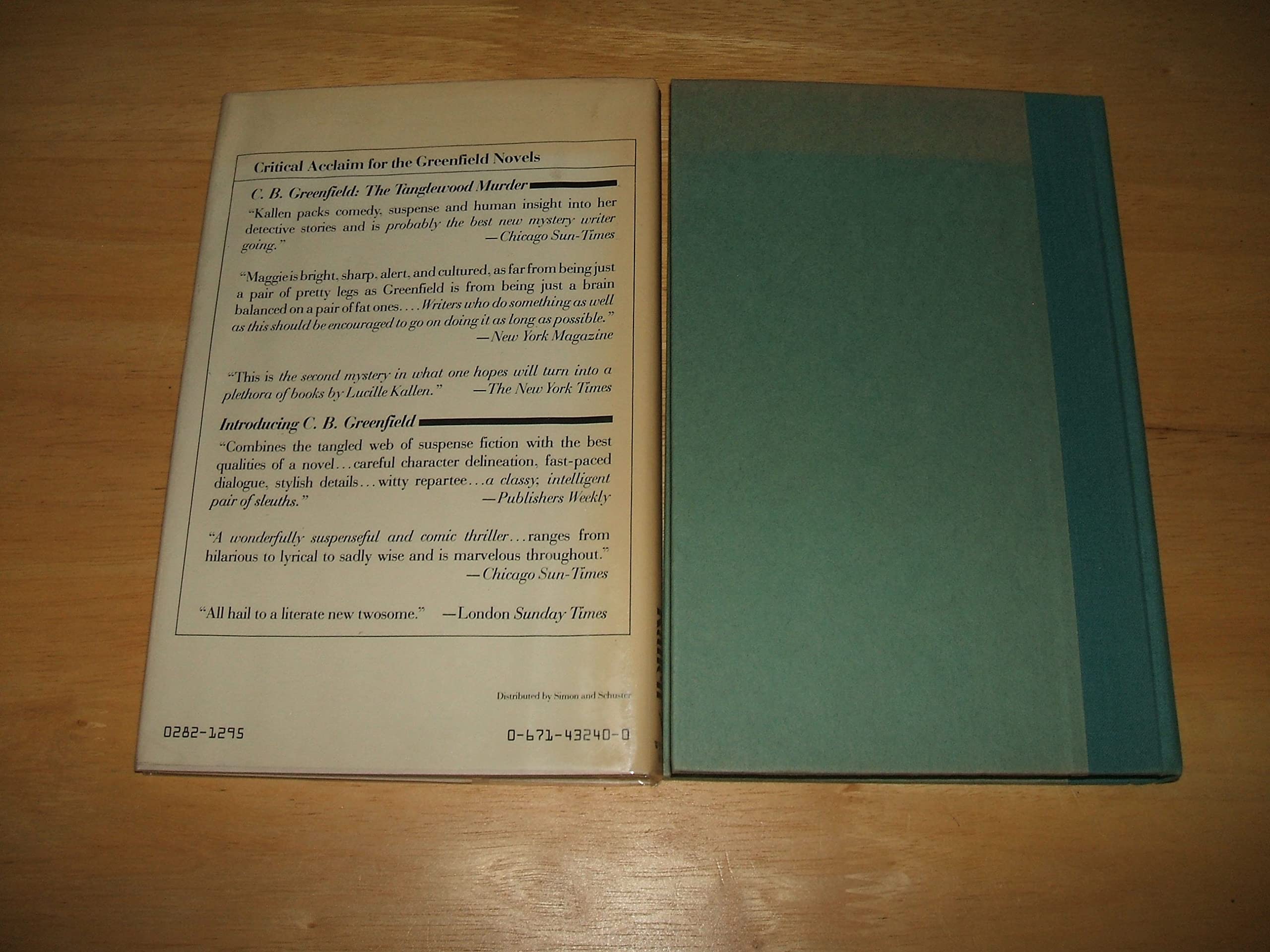 C. B. Greenfield: No Lady in the House,Used
