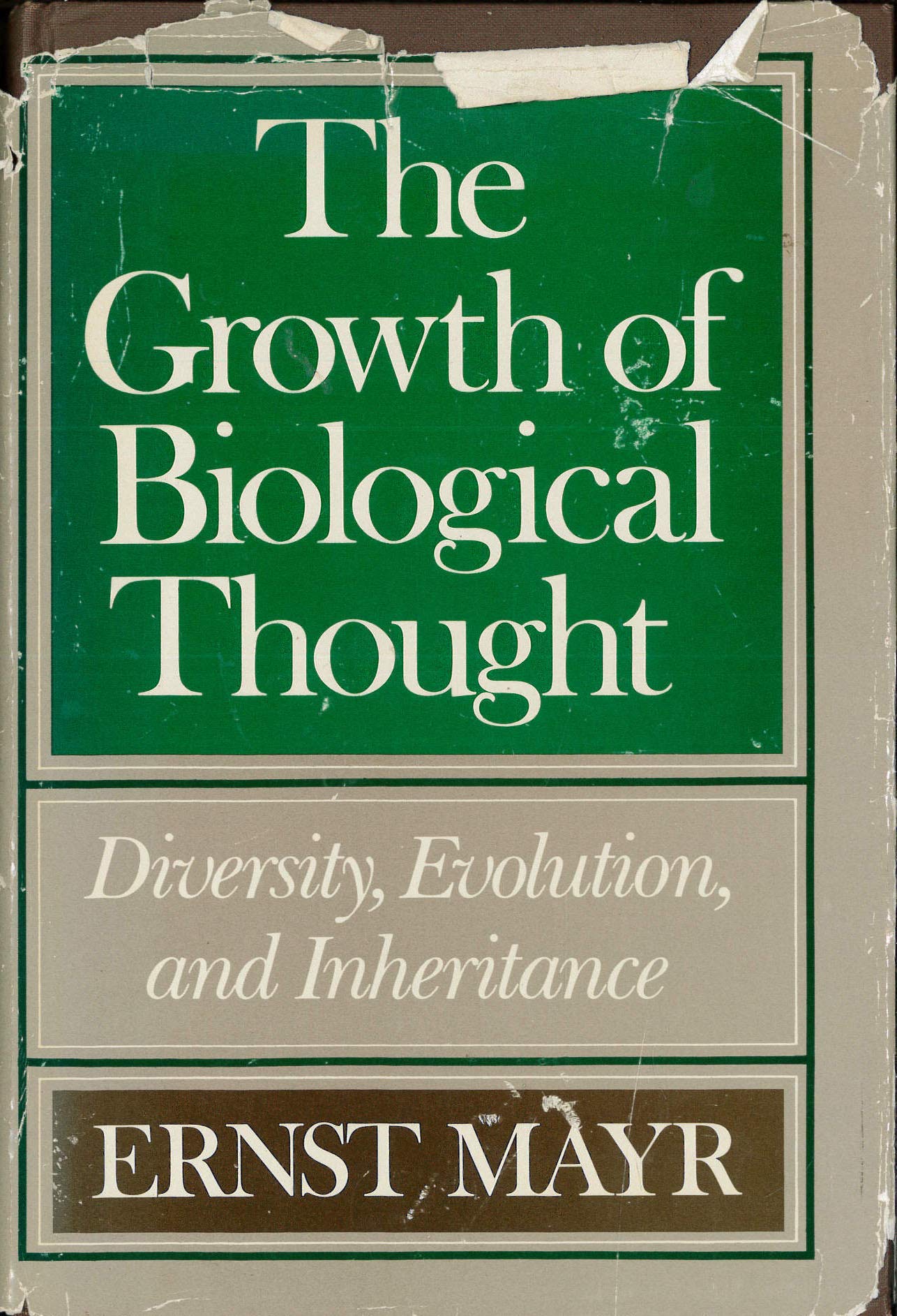 The Growth Of Biological Thought: Diversity, Evolution, And Inheritance