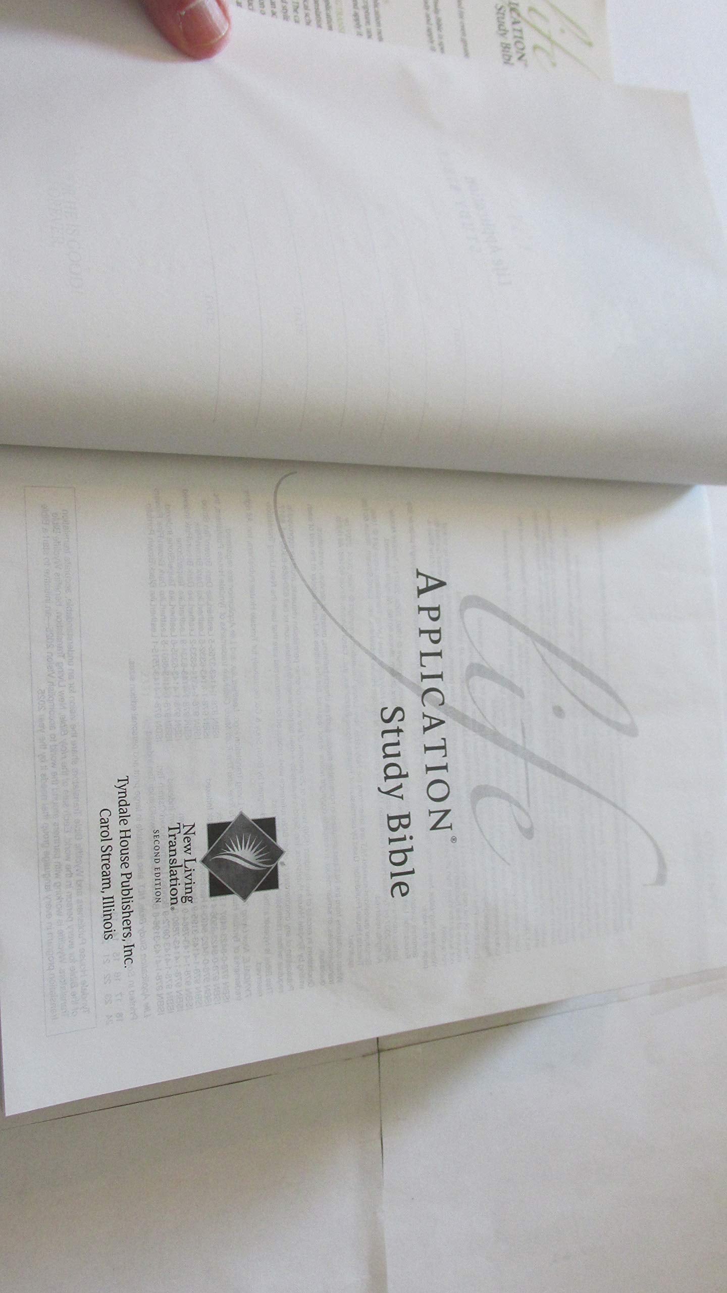 NLT Life Application Study Bible, Second Edition (Red Letter, Hardcover),New