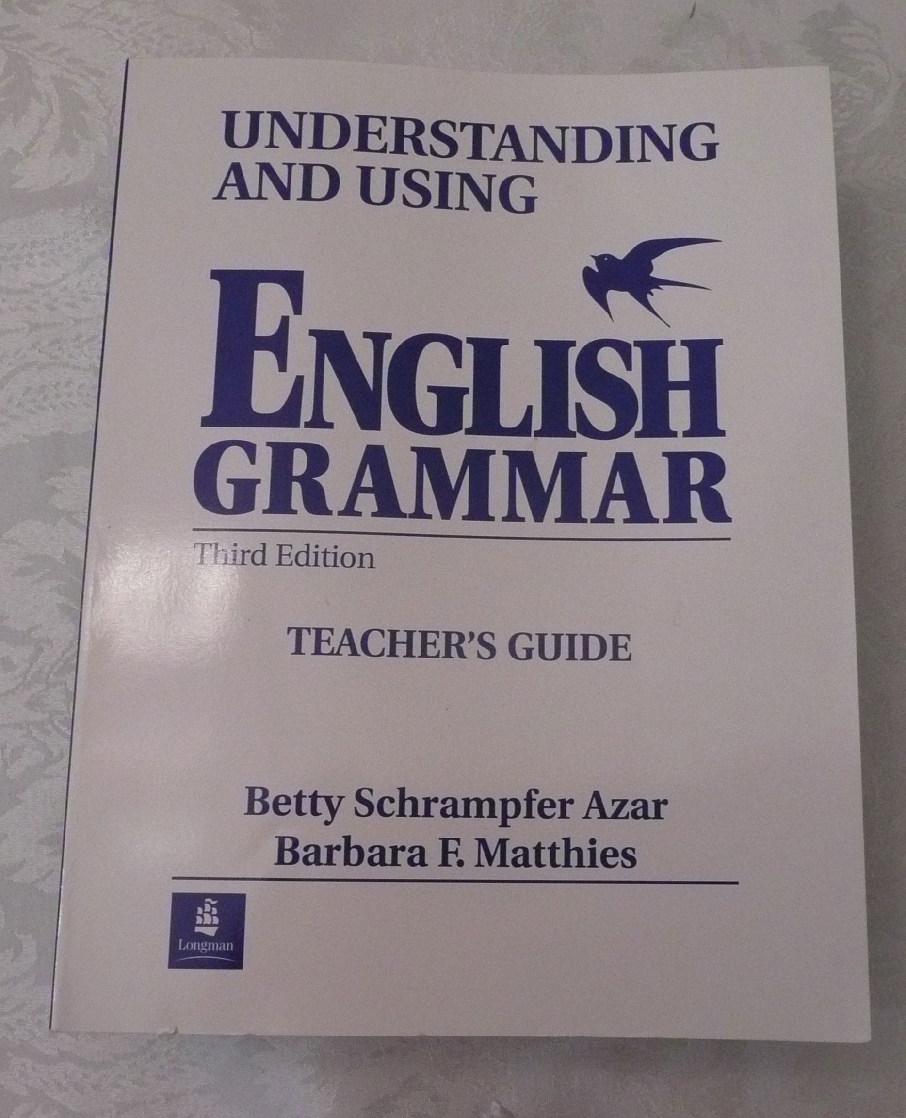 Understanding &Using English Grammar, Teacher's Guide 3rd edition,Used