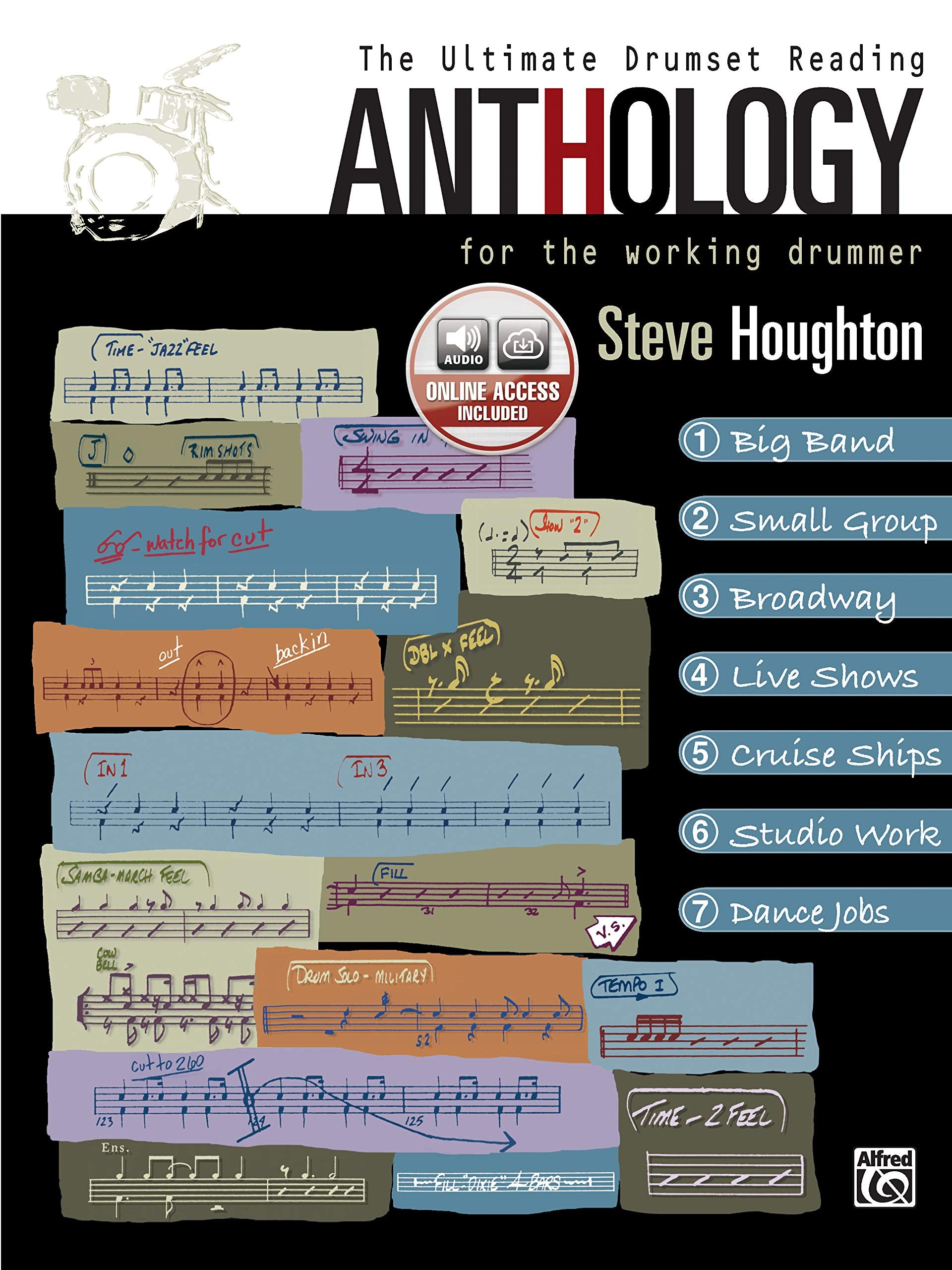 The Ultimate Drumset Reading Anthology: For the Working Drummer, Book & Online Audio,New