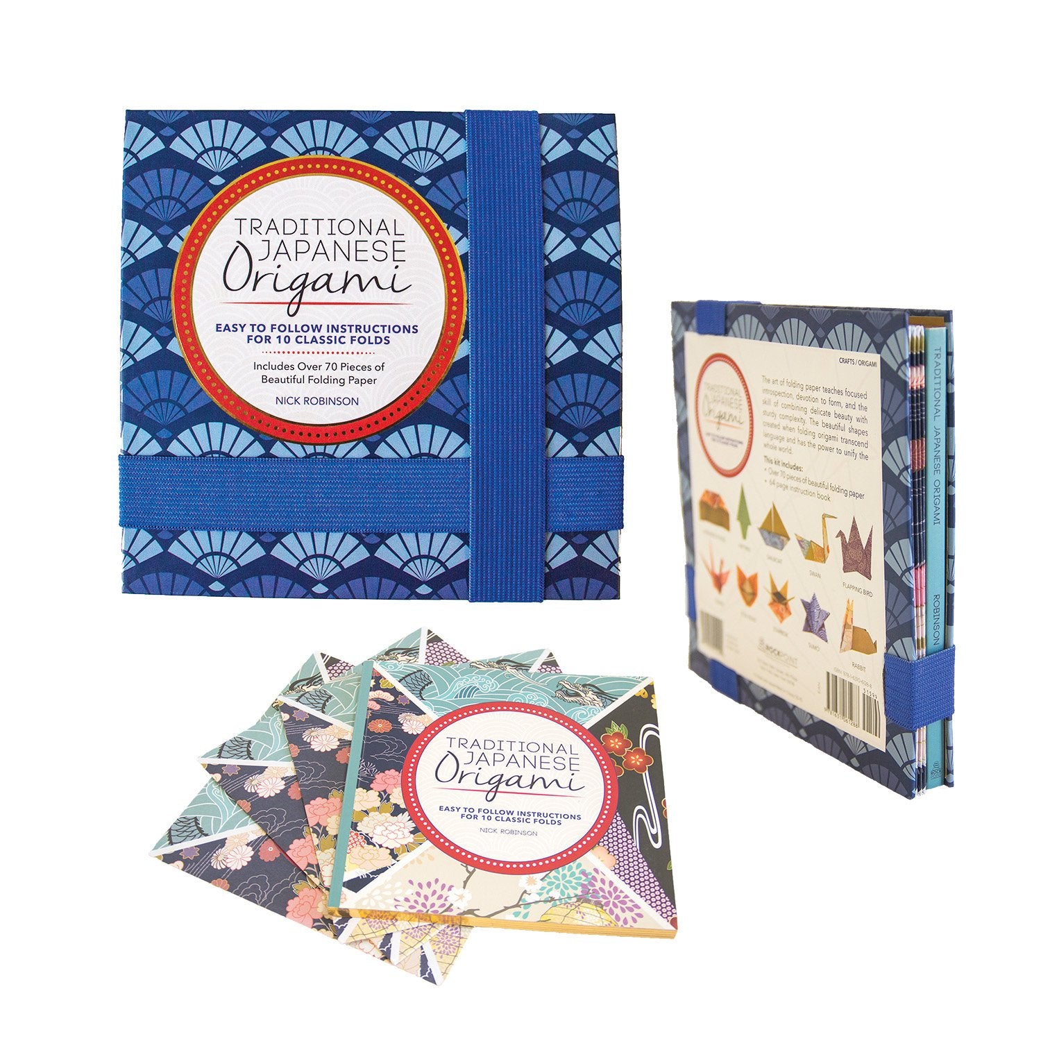 Traditional Japanese Origami Kit: Easy To Follow Instructions For 10 Classic Folds  Includes Over 70 Pieces Of Beautiful Foldin
