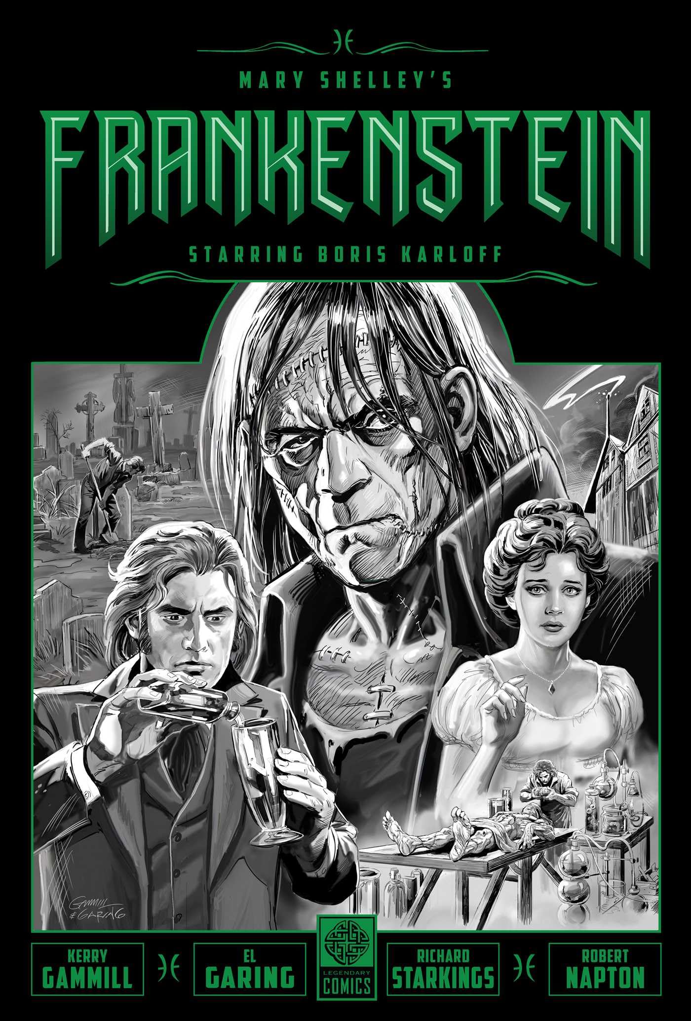 Mary Shelley's Frankenstein Starring Boris Karloff,New