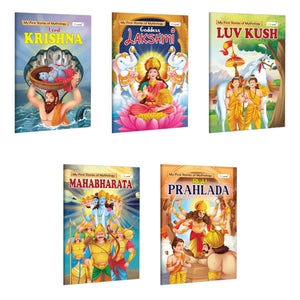 Krishna, Lakshmi, Luvkush, Mahabharat And Prahlad - My First Mythology Story : Storybooks To Teach Values To Kids, Picture Books For Toddlers, Kids Bedtime Storybook | Pack Of 5 Books
