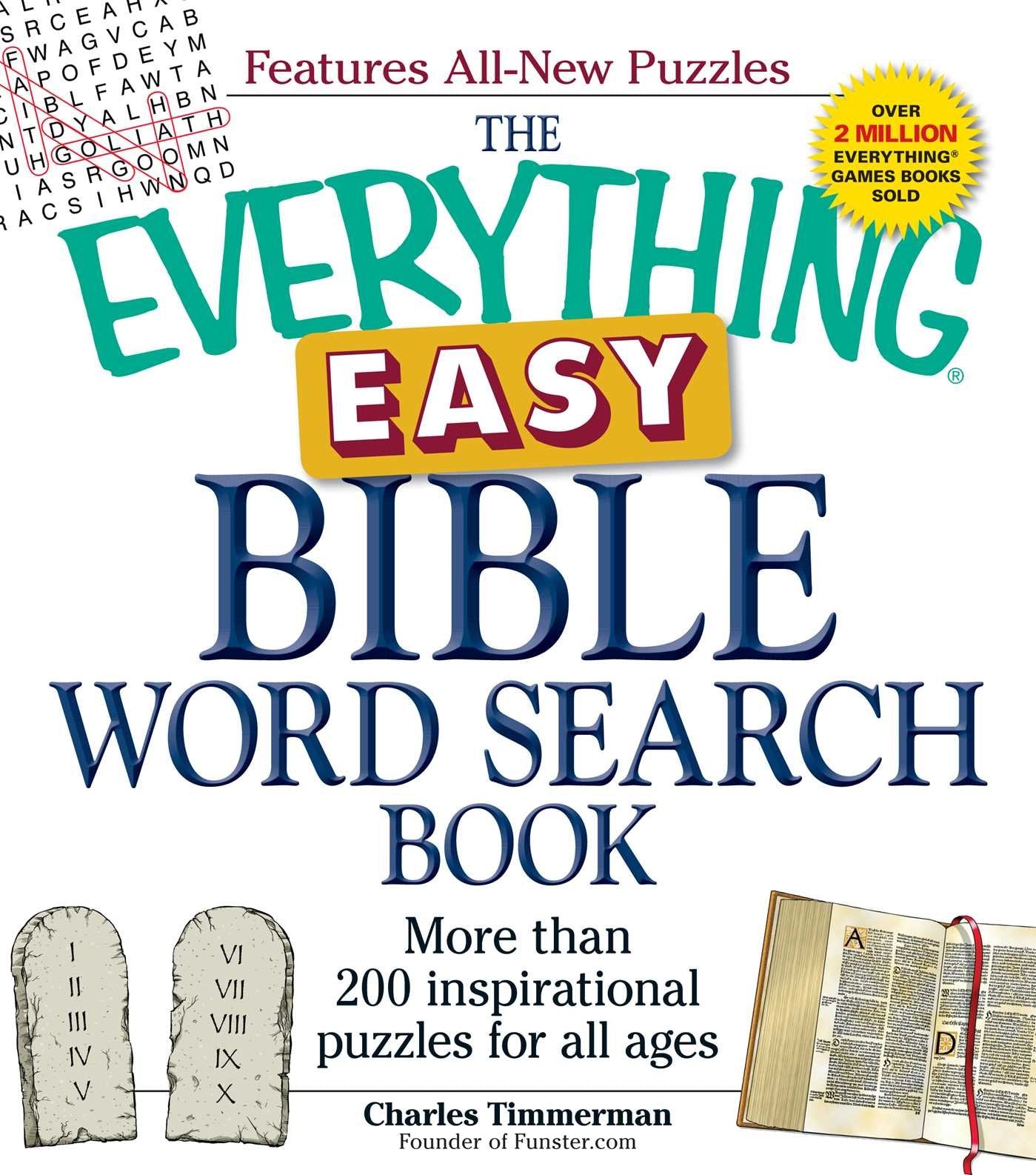 The Everything Easy Bible Word Search Book: More Than 200 Inspirational Puzzles For All Ages (Everything Series),Used