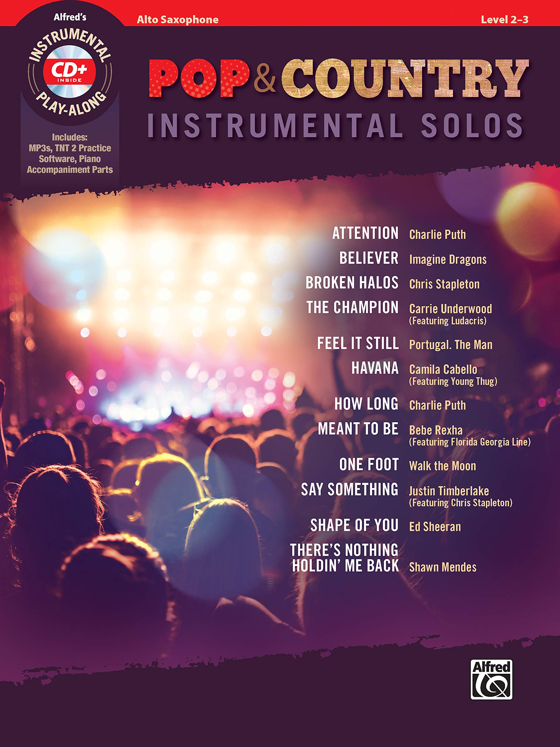 Pop & Country Instrumental Solos Alto Saxophone: Book & CD (Instrumental Solos Series),Used
