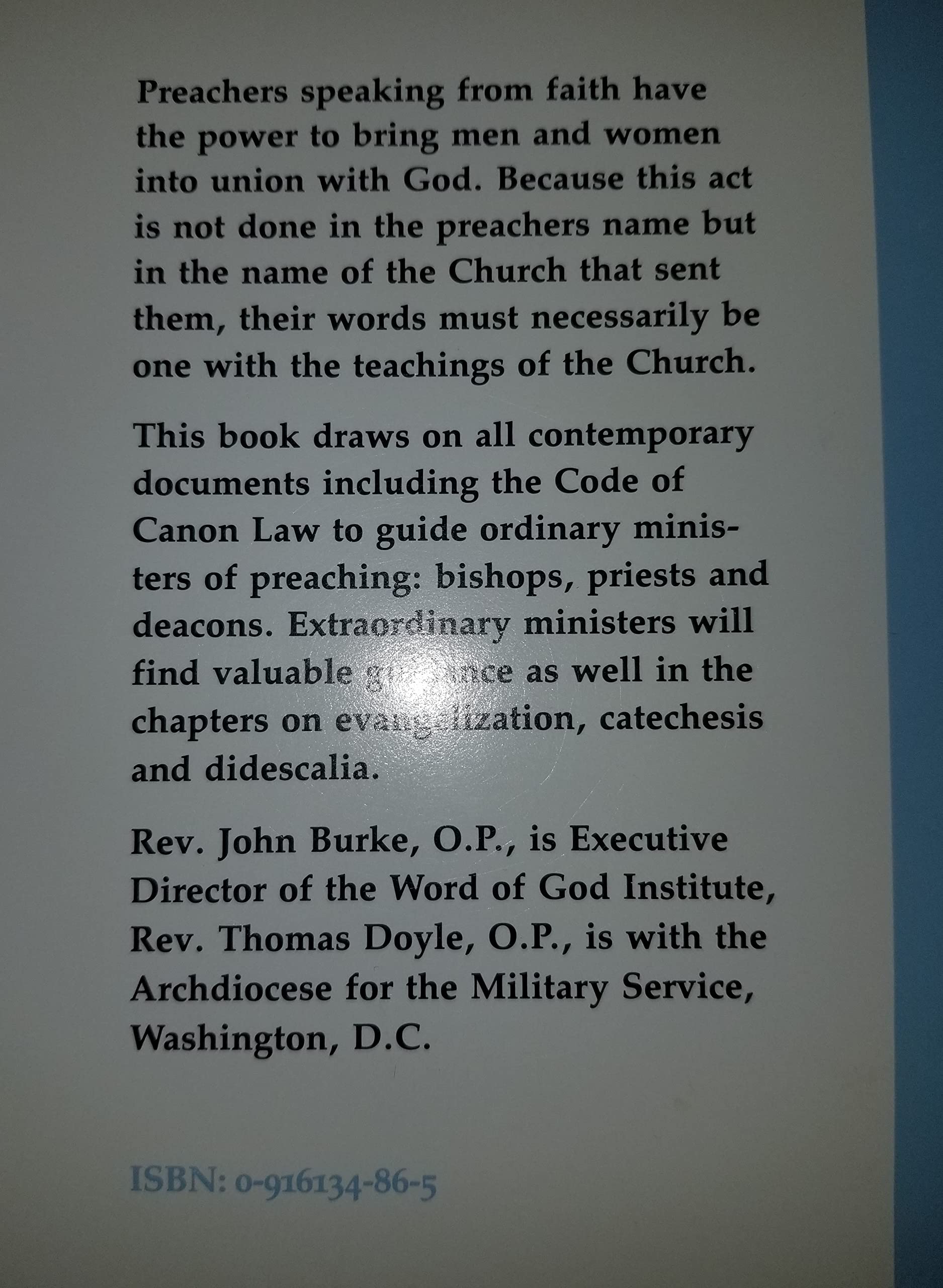 The Homilist's Guide to Scripture Theology and Canon Law,Used