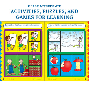 Carson Dellosa Beginning Reading WorkbookKindergarten Early Reader Phonics Practice With Stickers, Incentive Chart, Puzzles, Co,Used