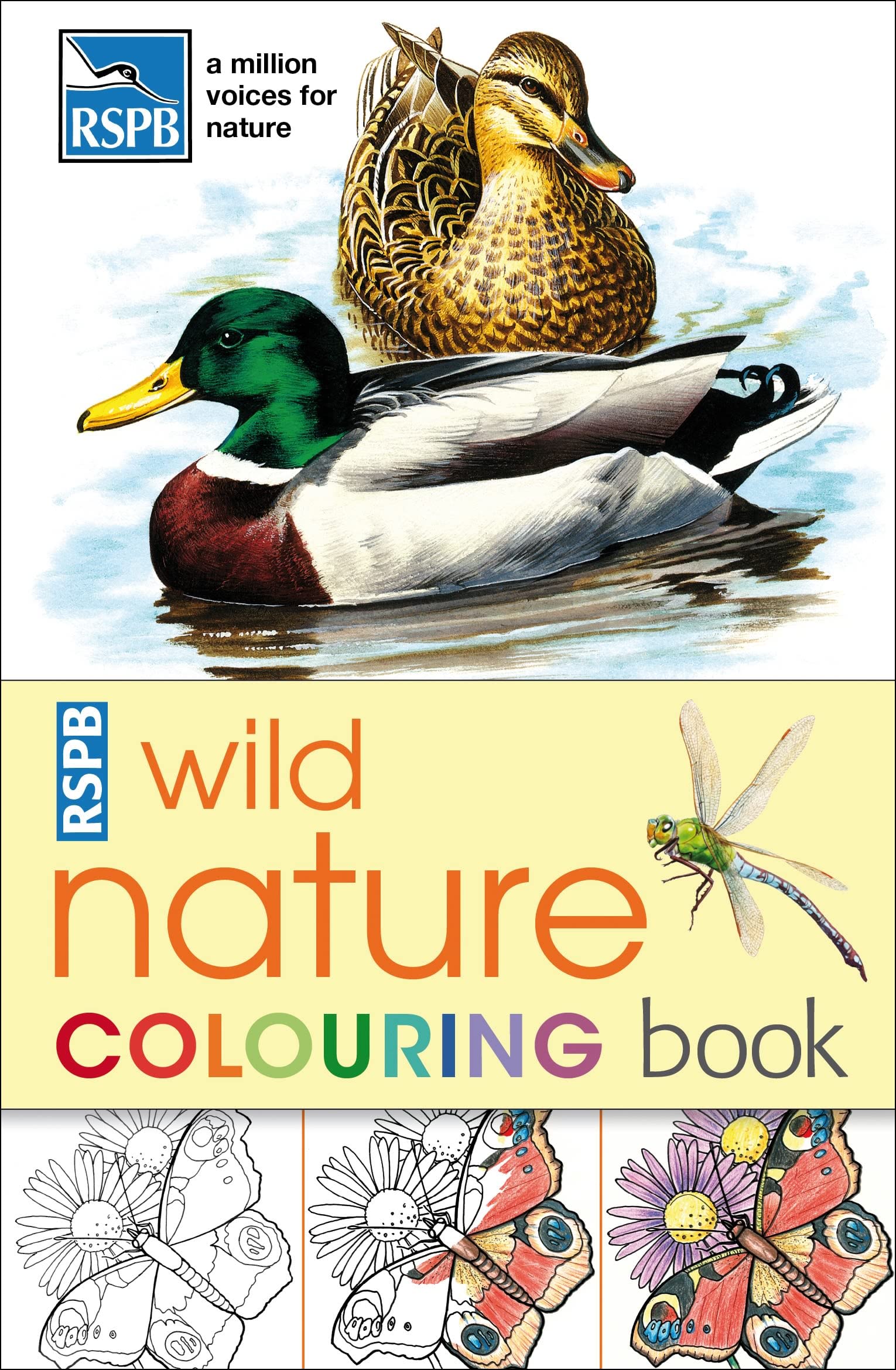 Rspb Wild Nature Colouring Book,Used