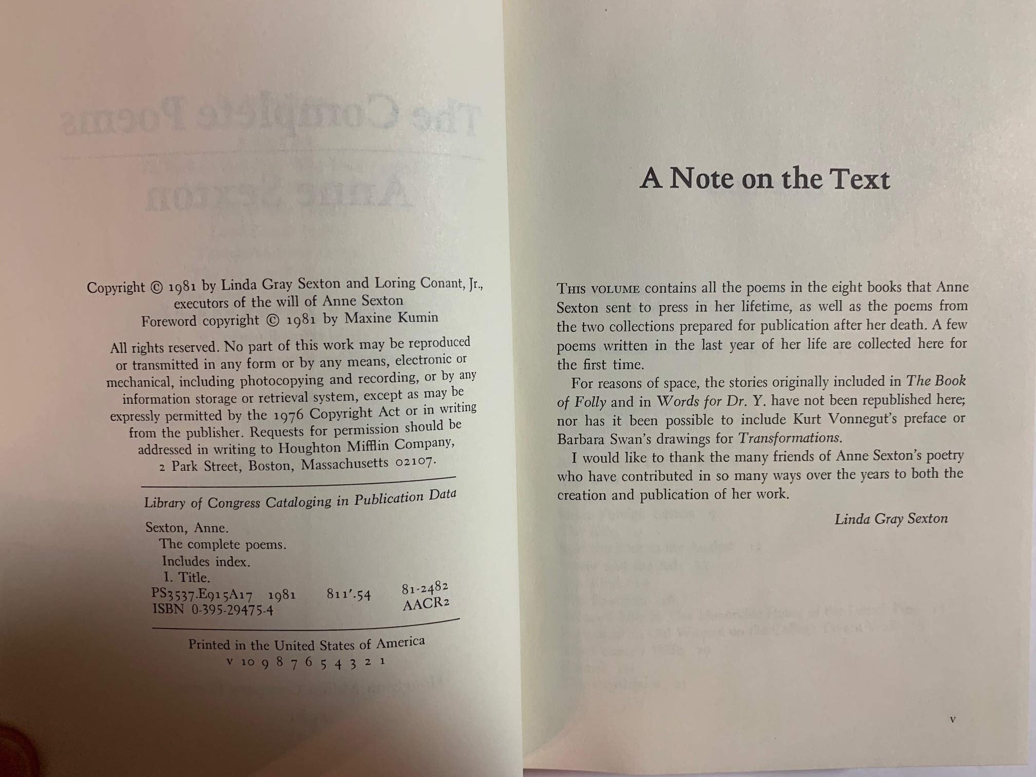 Anne Sexton: The Complete Poems,Used