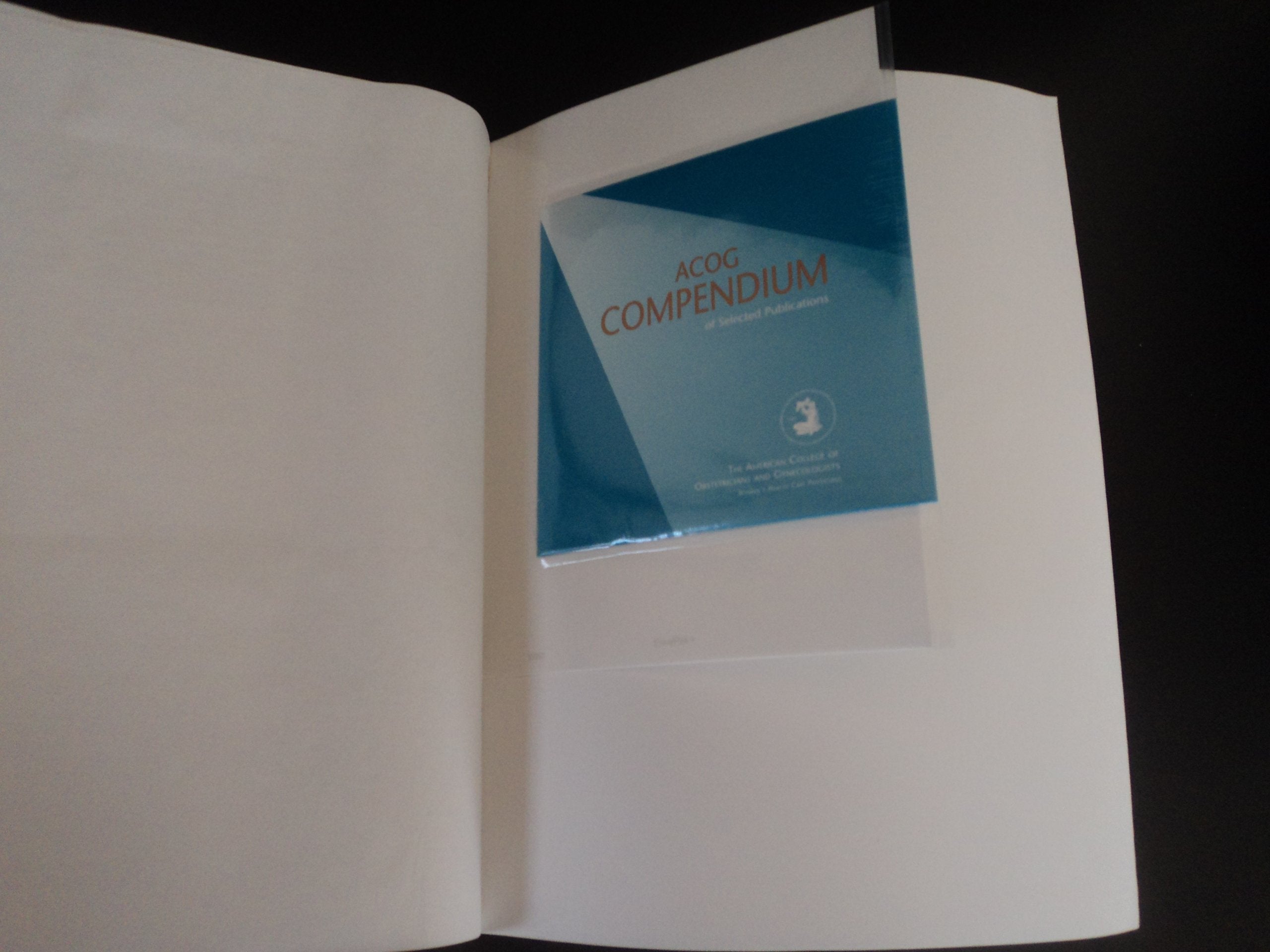 ACOG Compendium of Selected Publications 2009,Used