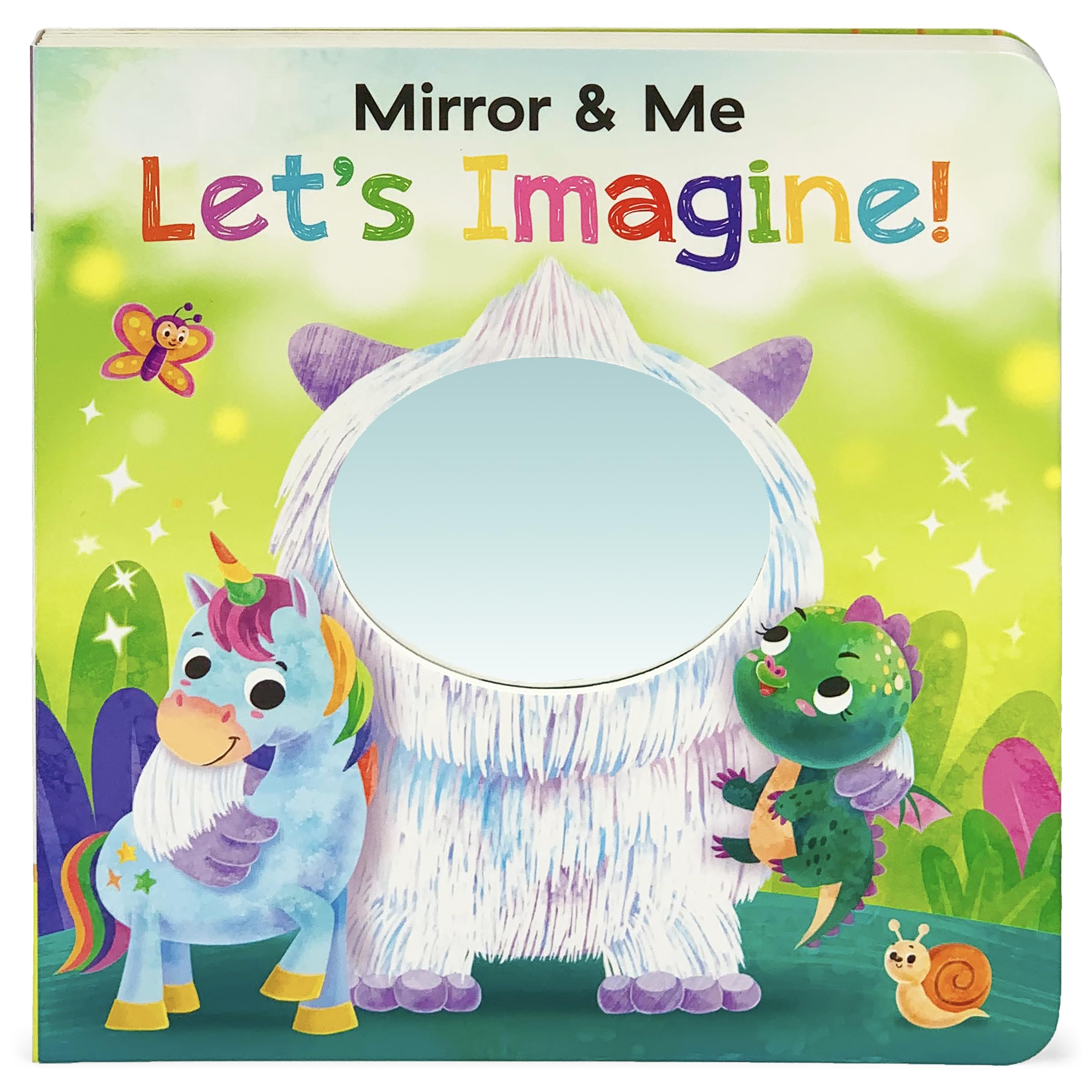 Mirror & Me Let'S Imagine! Mirrored Board Book For Infants & Babies, Ages 0+,New