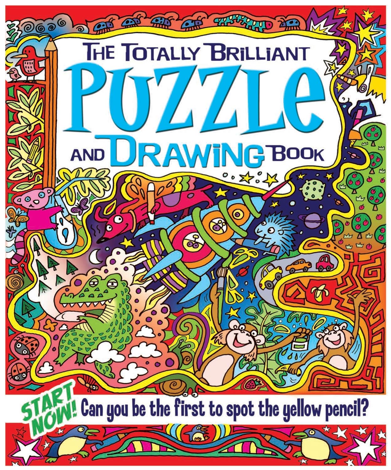 The Totally Brilliant Puzzle & Drawing Book: Can You Be the First to Spot the Yellow Pencil?,Used