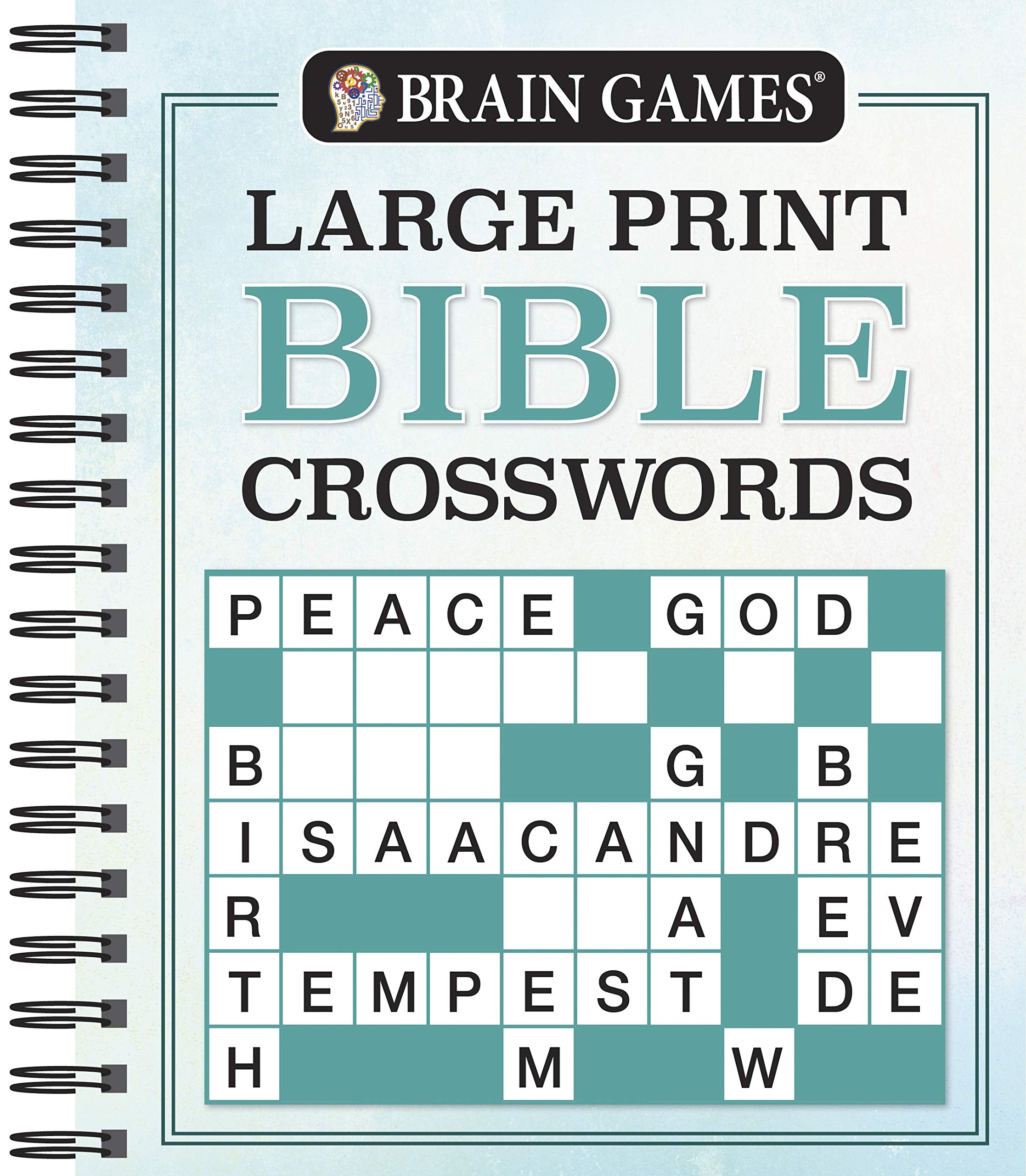 Brain Games  Large Print Bible Crosswords (Brain Games  Bible),New