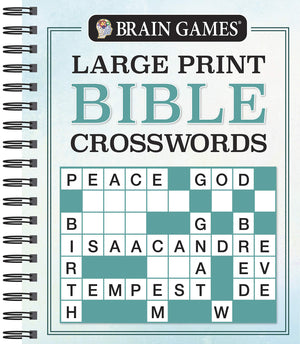 Brain Games  Large Print Bible Crosswords (Brain Games  Bible),New