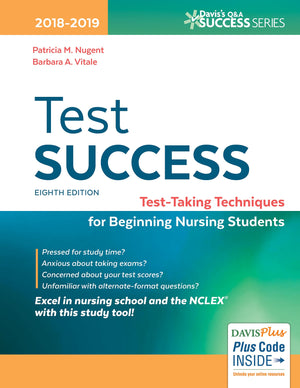 Test Success: Testtaking Techniques For Beginning Nursing Students (Davis'S Q&A Success),Used