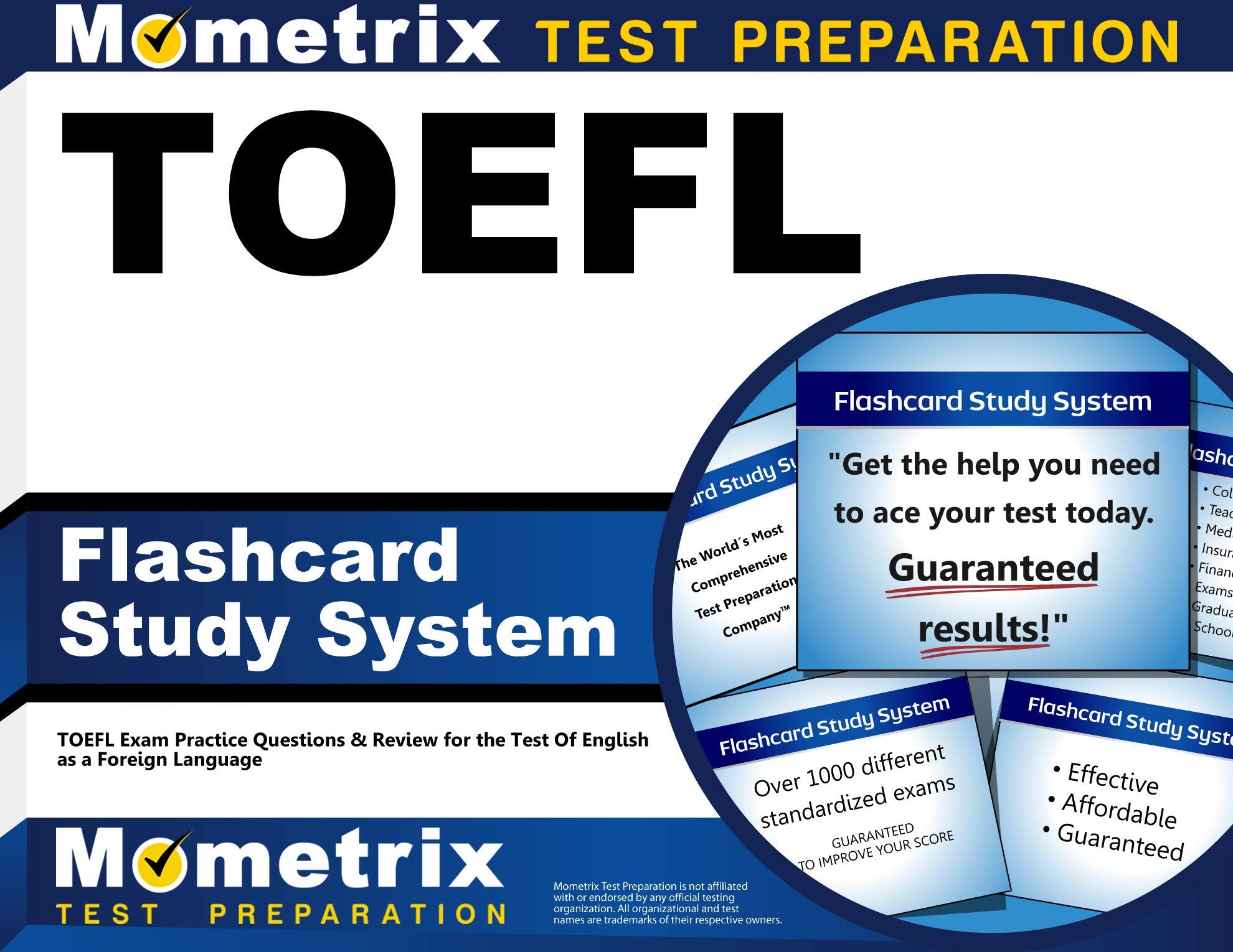 Toefl Flashcard Study System: Toefl Exam Practice Questions & Review For The Test Of English As A Foreign Language (Cards),Used