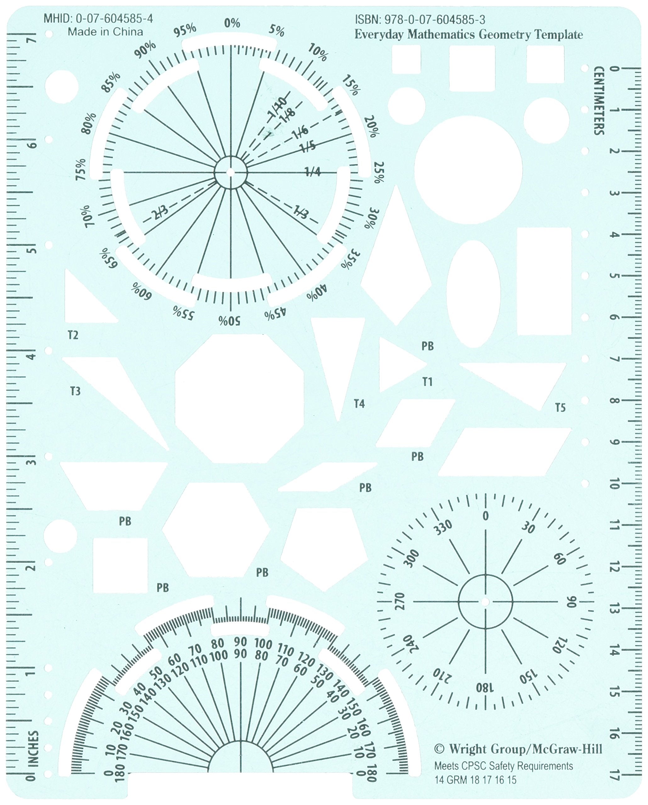 Everyday Mathematics: Geometry Template,Used