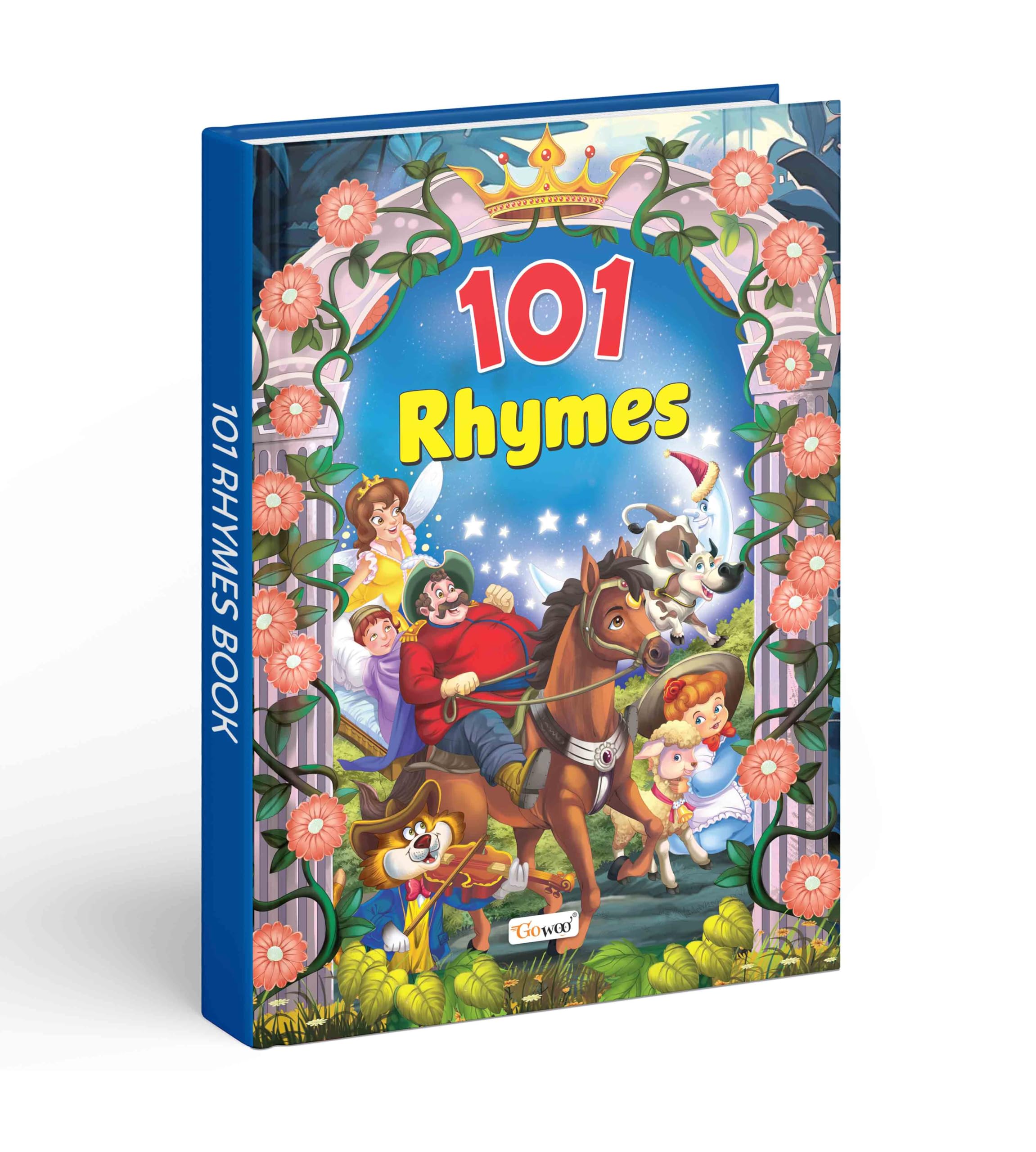 101 Rhymes Book For Kids (Ages 3-12) (Hardbound) : Educatonal Book For Kids, Kids Rhyme Book, Rhyming Book For Kids, Fun Adventure Learning Book.