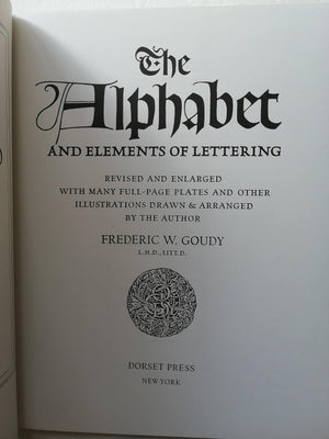 Alphabet And Elements Of Lettering,New