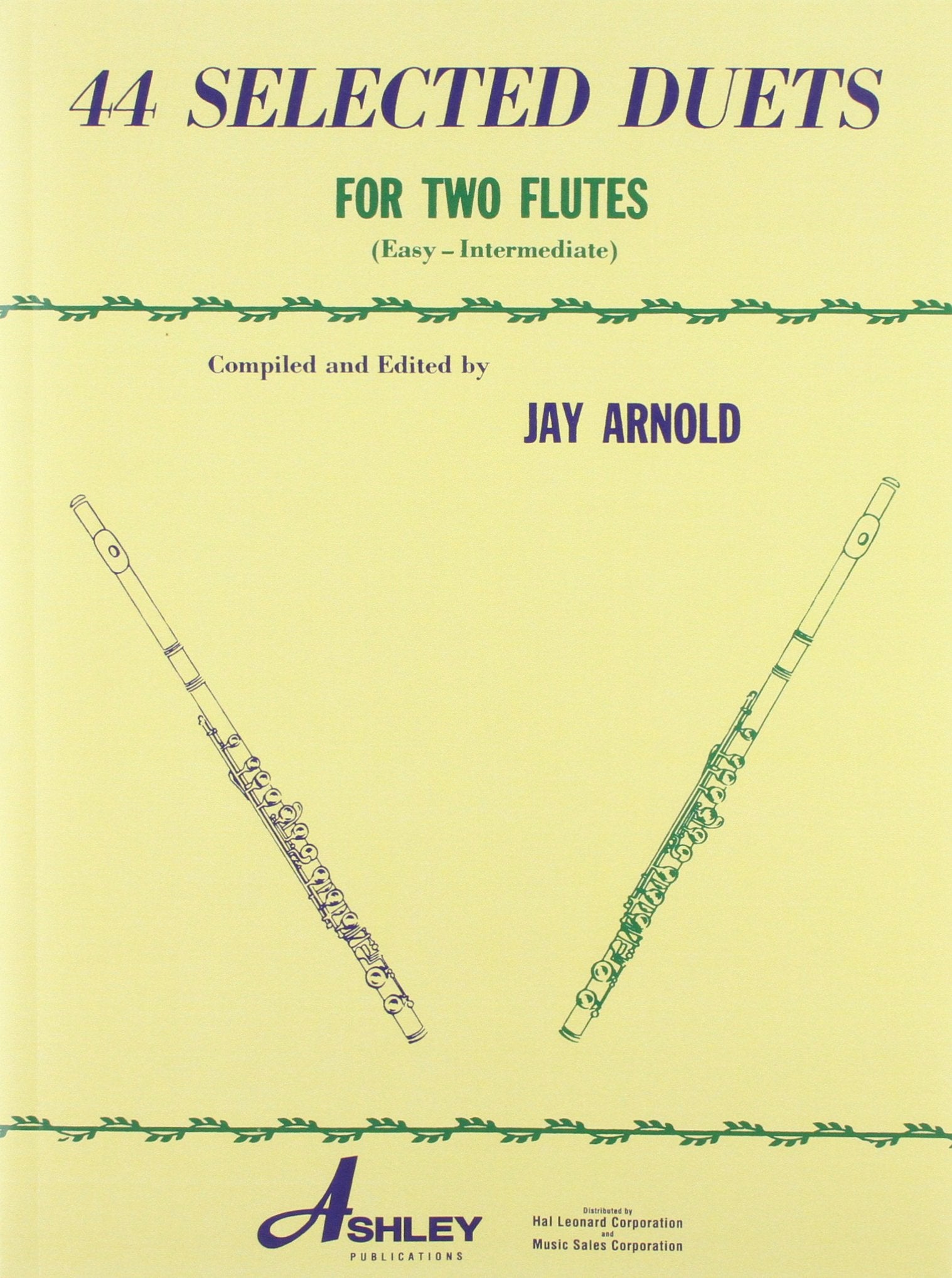 44 Selected Duets For Two Flutes  Book 1: Easy/Intermediate,Used