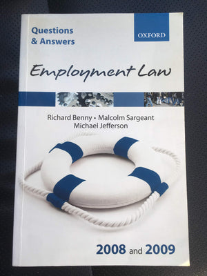 Q & A Employment Law 2008 and 2009 (Blackstone's Law Questions and Answers),Used