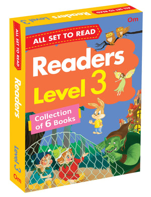 All Set To Read- Readers Level 3- Independent Reading With Small Paragraphs- Readers- 6 Books In A Blue Box
