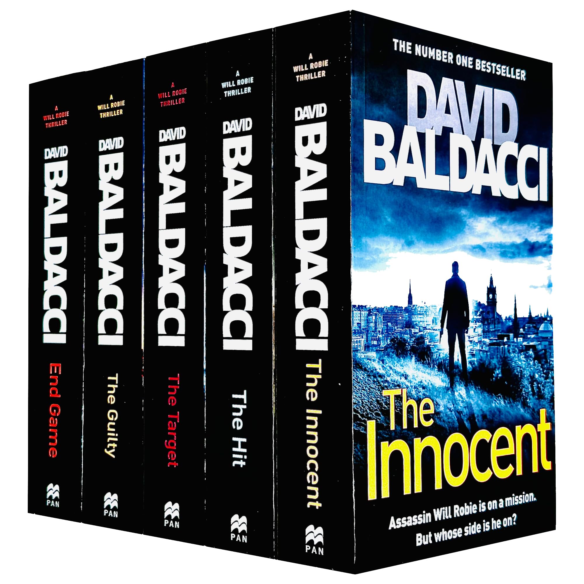 David Baldacci Will Robie Series 4 Books Collection Set (The Target, The Hit, The Guilty, The Innocent),Used