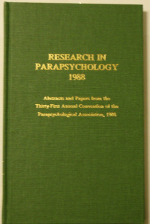 Research In Parapsychology 1988,Used