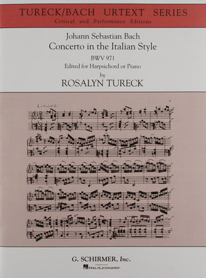 Concerto in the Italian Style (Urtext Edition): Harpsichord or Piano Solo,Used