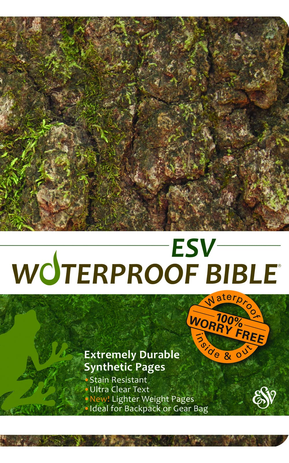 Waterproof Bible  ESV  Camouflage,Used