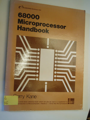68000 Microprocessor Handbook (Osborne/Mcgrawhill Microprocessor Handbook Series),Used