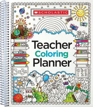 Teacher Coloring Planner,Used