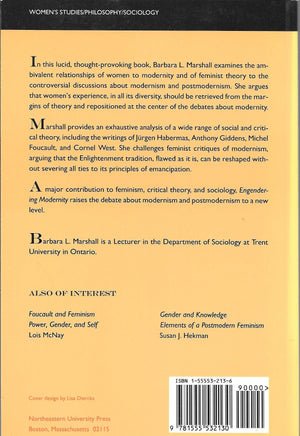 Engendering Modernity: Feminism, Social Theory, and Social Change,Used