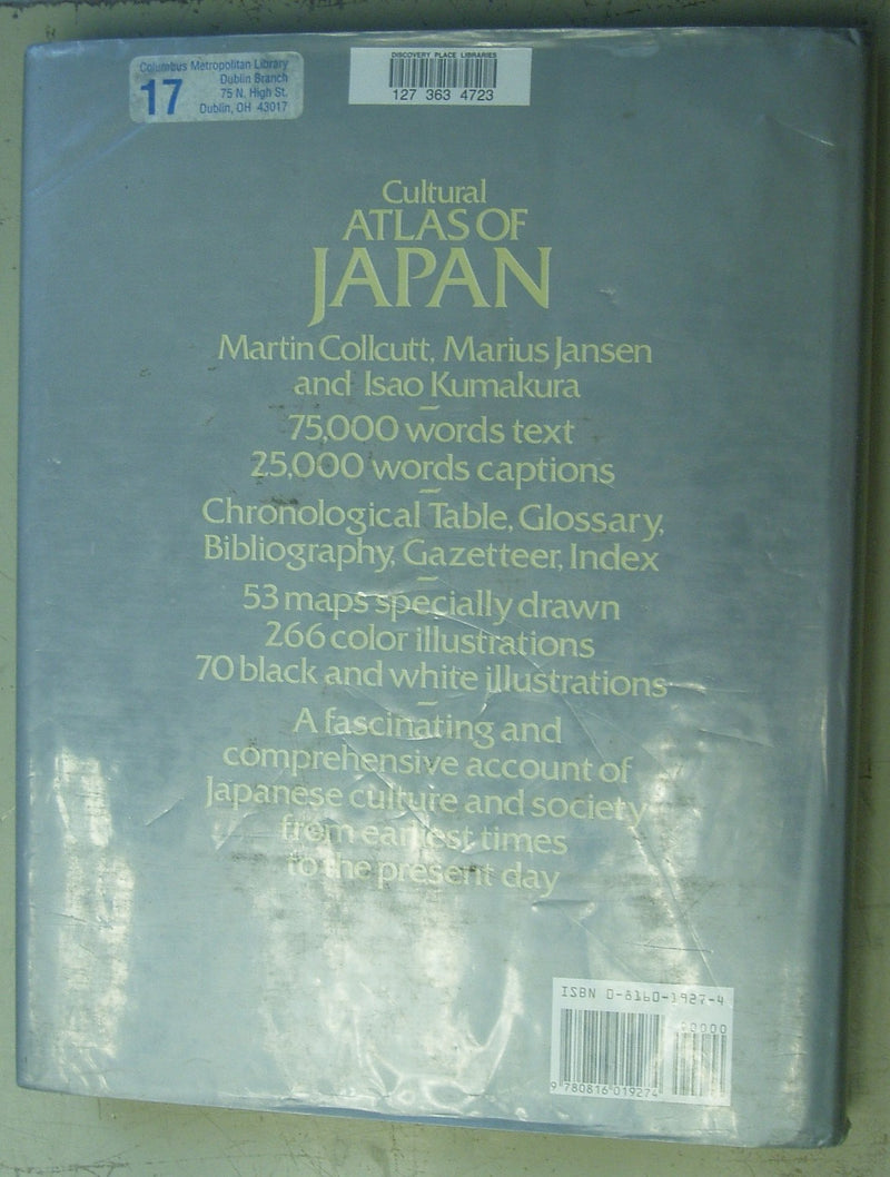 Cultural Atlas of Japan,Used