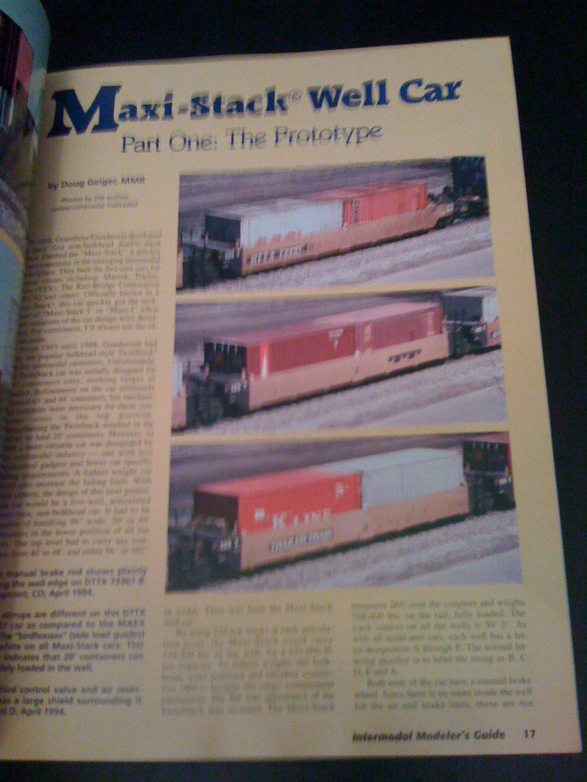 Intermodal Modeler's Guide: Prototype Information and Modeling Projects for the Intermodal Modeler: 2,Used