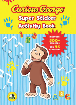 Curious George Super Sticker Activity Book (CGTV),Used