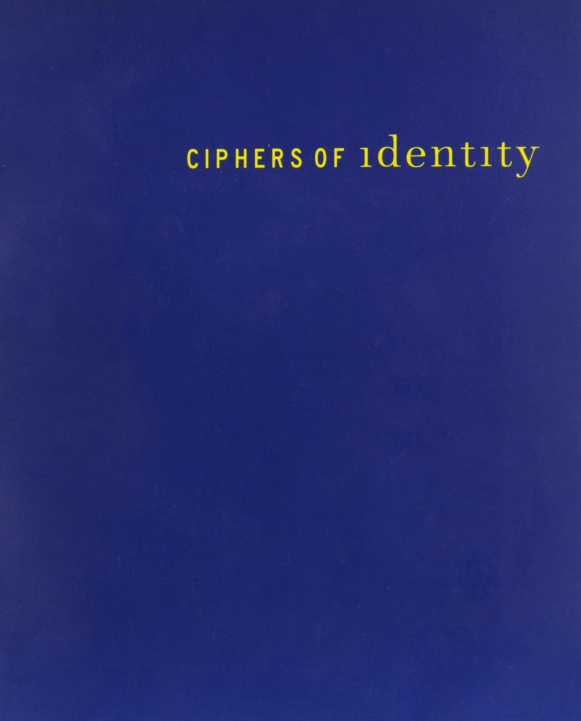 Ciphers Of Identity,Used