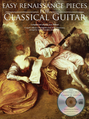 Easy Renaissance Pieces For Classical Guitar With Recordings Of Performances Book/Online Audio,Used
