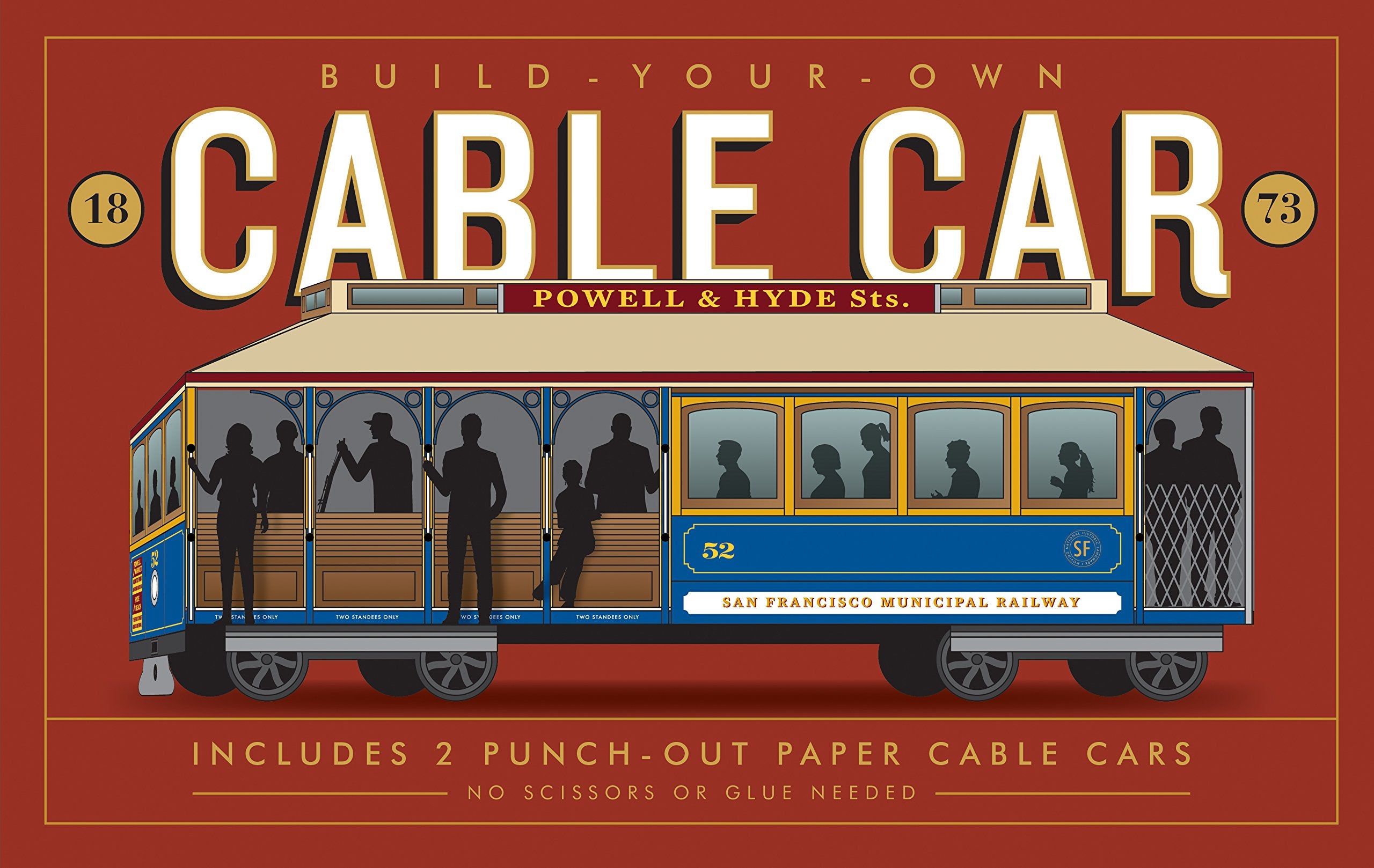 Buildyourown Cable Car: Includes 2 Punchout Paper Cable Cars