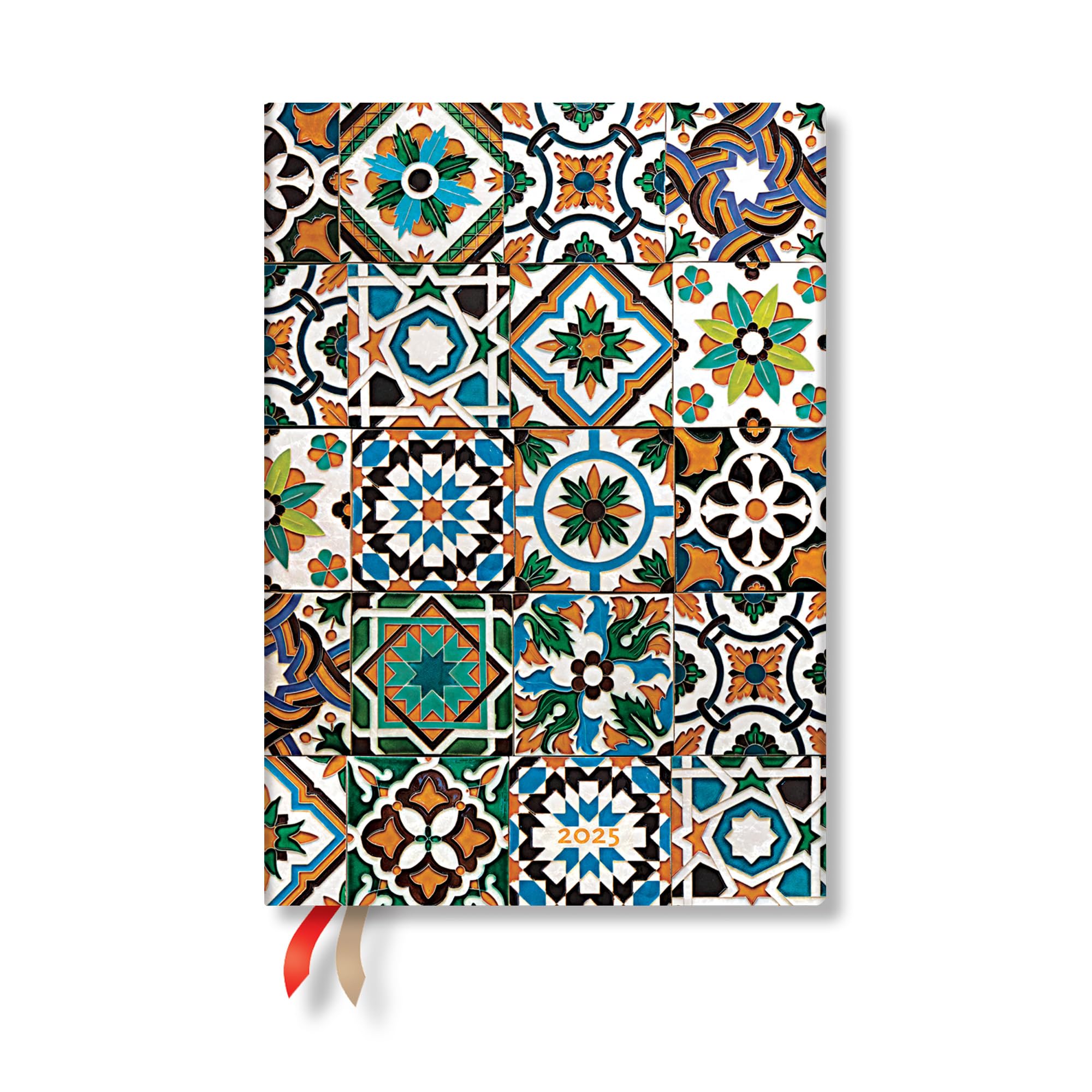 2025 Porto Midi Daily Hardcover 12Month, 416Pg, 80Gsm, 2025 Planners By Paperblanks (Portuguese Tiles)