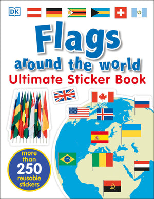Ultimate Sticker Book: Flags Around the World,Used