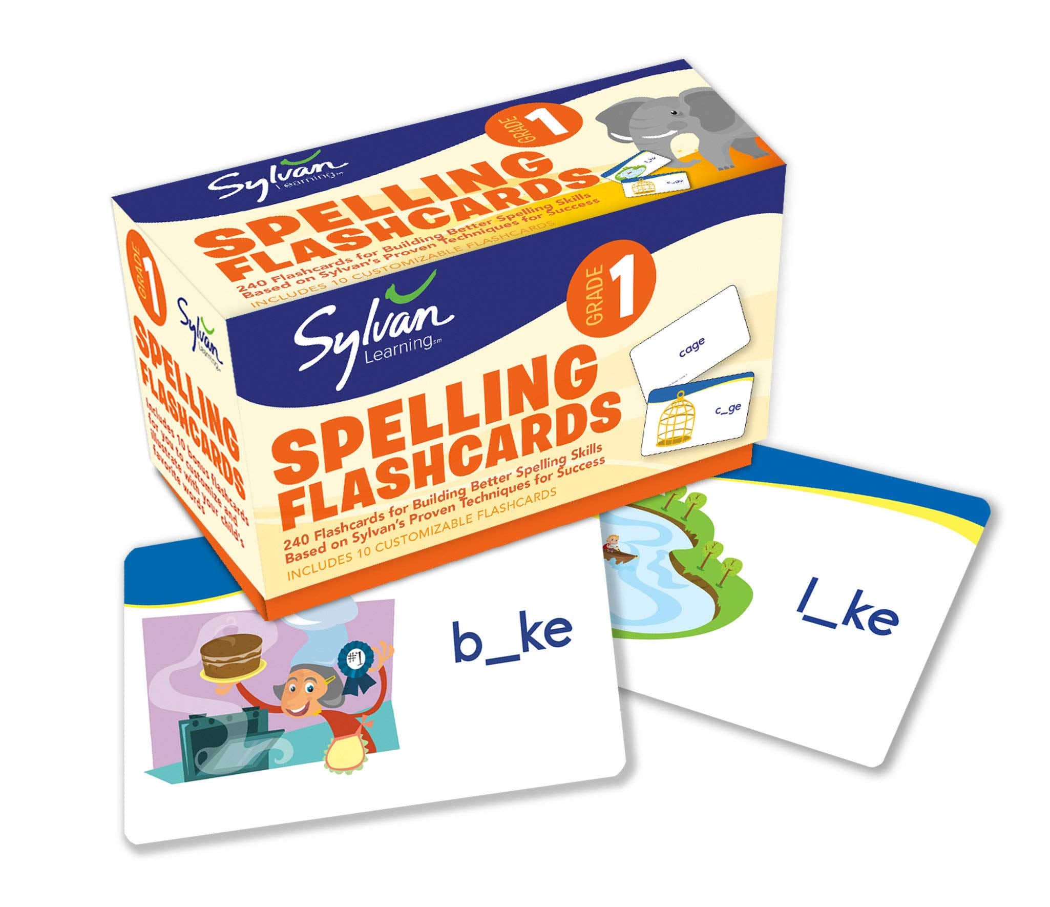 1St Grade Spelling Flashcards: 240 Flashcards For Building Better Spelling Skills Based On Sylvan'S Proven Techniques For Succes