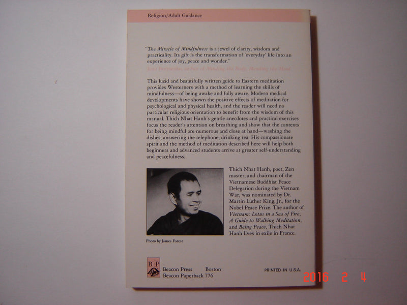 The Miracle of Mindfulness: A Manual on Meditation,Used