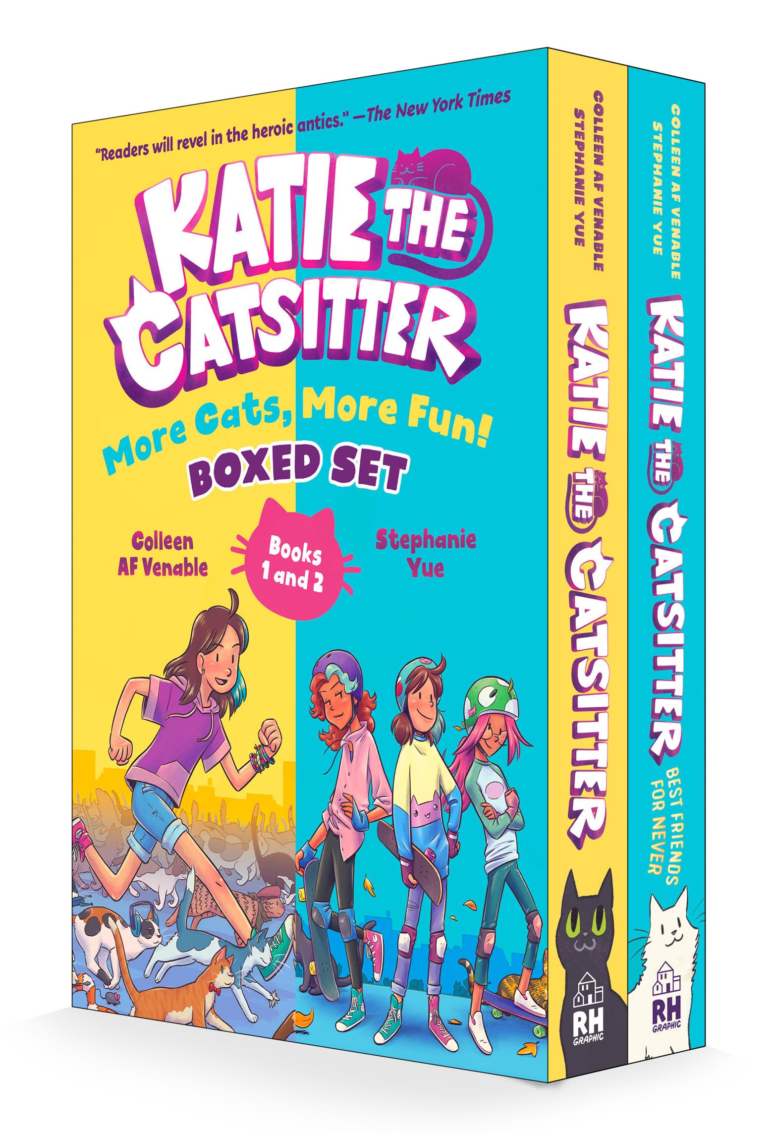 Katie The Catsitter: More Cats, More Fun! Boxed Set (Books 1 And 2): (A Graphic Novel Boxed Set),Used