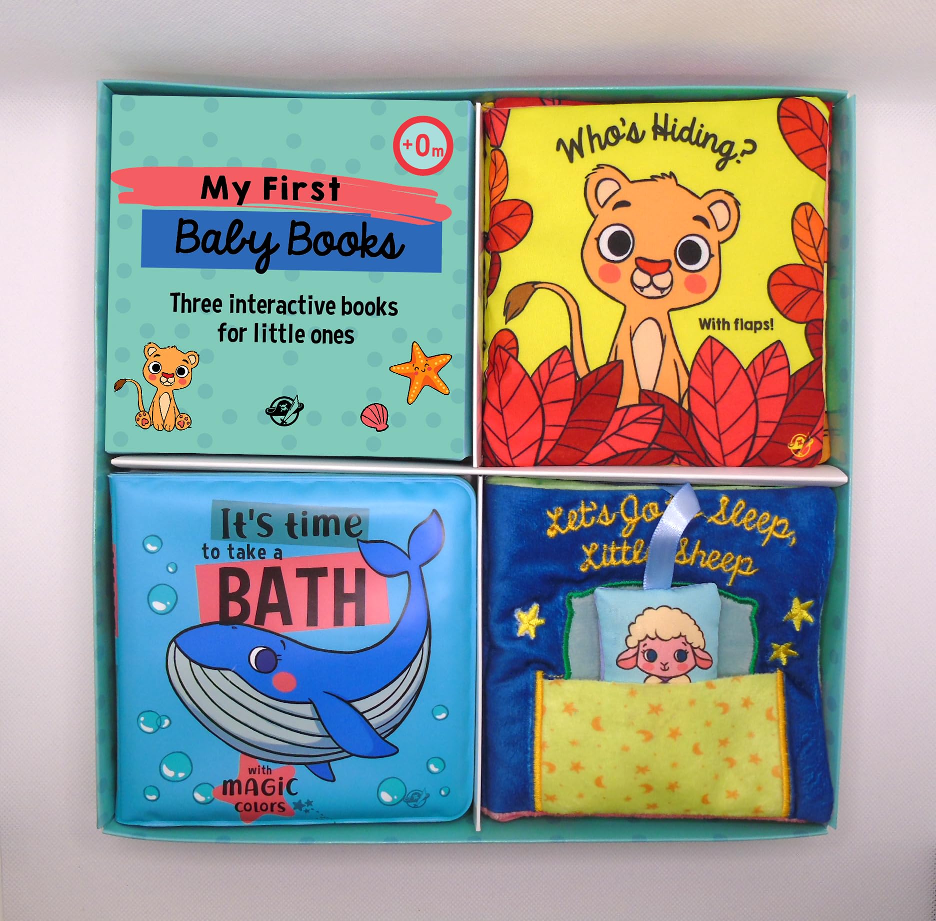 My First Baby Books: Three Interactive Books for the Little Ones (4),New